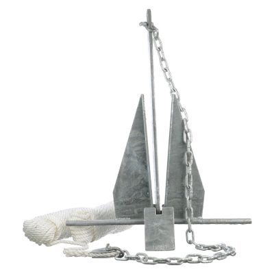 Seachoice 41732 Deluxe Anchor Kit (Includes Anchor, 1/4" x 4' Lead With (2) 5/16" Shackles and 3/8" 150' Line)