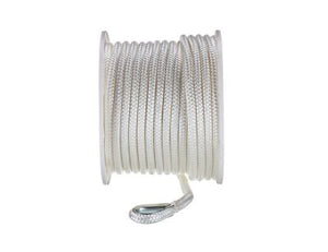 Seachoice 42131 Double Braid Nylon Anchor Line, White