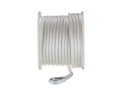 Seachoice 42131 Double Braid Nylon Anchor Line, White