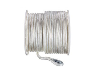 Seachoice 42141 Double Braid Nylon Anchor Line, White