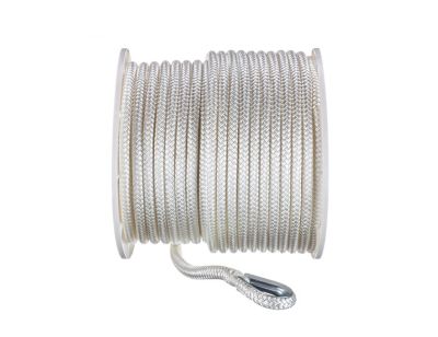 Seachoice 42141 Double Braid Nylon Anchor Line, White