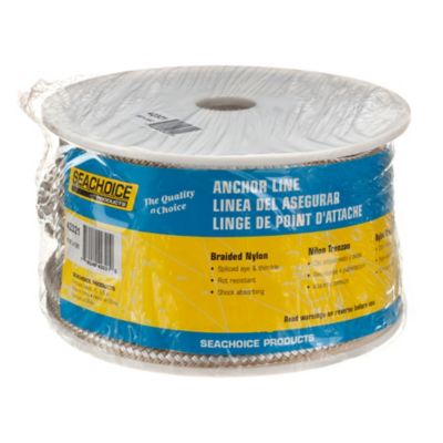 Seachoice 42321 Double Braid Nylon Anchor Line