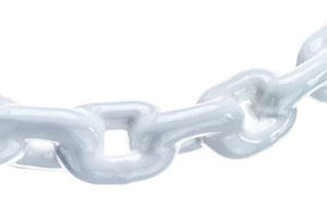 Seachoice 44421 White PVC Coated Galvanized Anchor Lead Chain 1/4