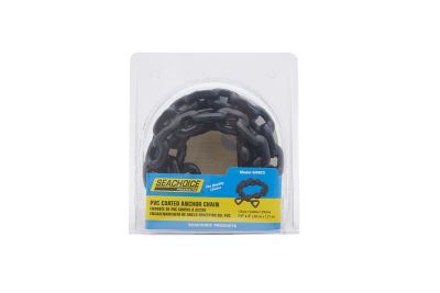 Seachoice 44423 Black PVC Coated Galvanized Anchor Lead Chain 1/4