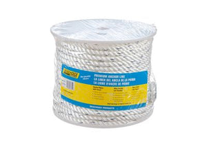 Seachoice 47751 Premium 3-Strand Twisted Nylon Anchor Line White With Blue Tracer, 1/2