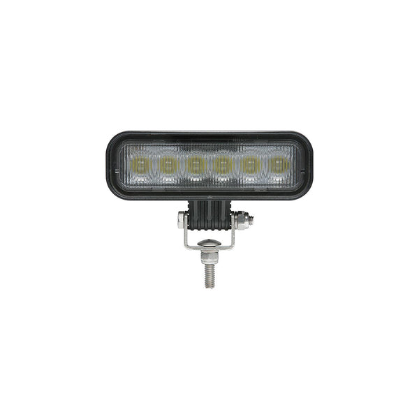 Seachoice TLL60FBSCH 51641 LED Flood Beam Rectangular Work Light, 12/24V, Black Housing, 6 LEDs