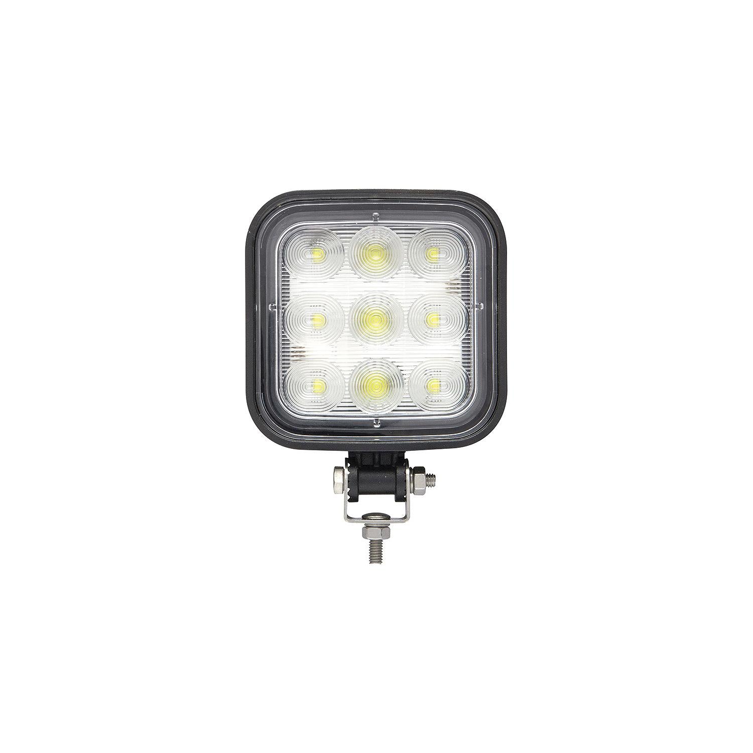 Seachoice TLL71FBSCH 51661 LED Flood Beam Square/Wide Angle Work Light, 12/24V, Black Housing, 9 LEDs
