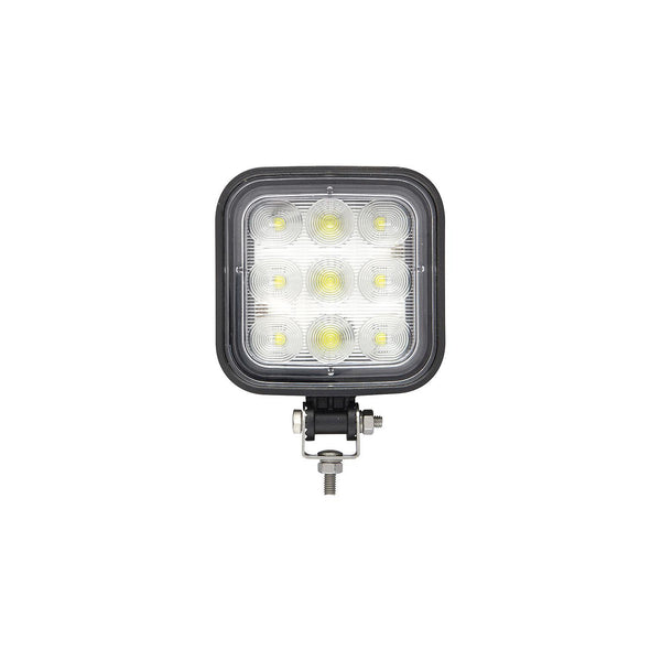 Seachoice TLL71FBSCH 51661 LED Flood Beam Square/Wide Angle Work Light, 12/24V, Black Housing, 9 LEDs