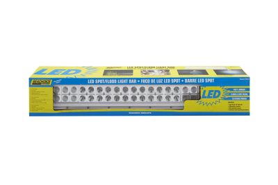 Seachoice UCL20CWSCH 51673 LED Spot/Flood Light Bar, Black Housing, 40 LEDs, 21.26", 12/24V