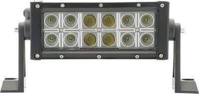 Seachoice UCL23CBSCH 51701 LED Spot/Flood Light Bar, Black Housing, 12 LEDs, 7.25", 12/24V