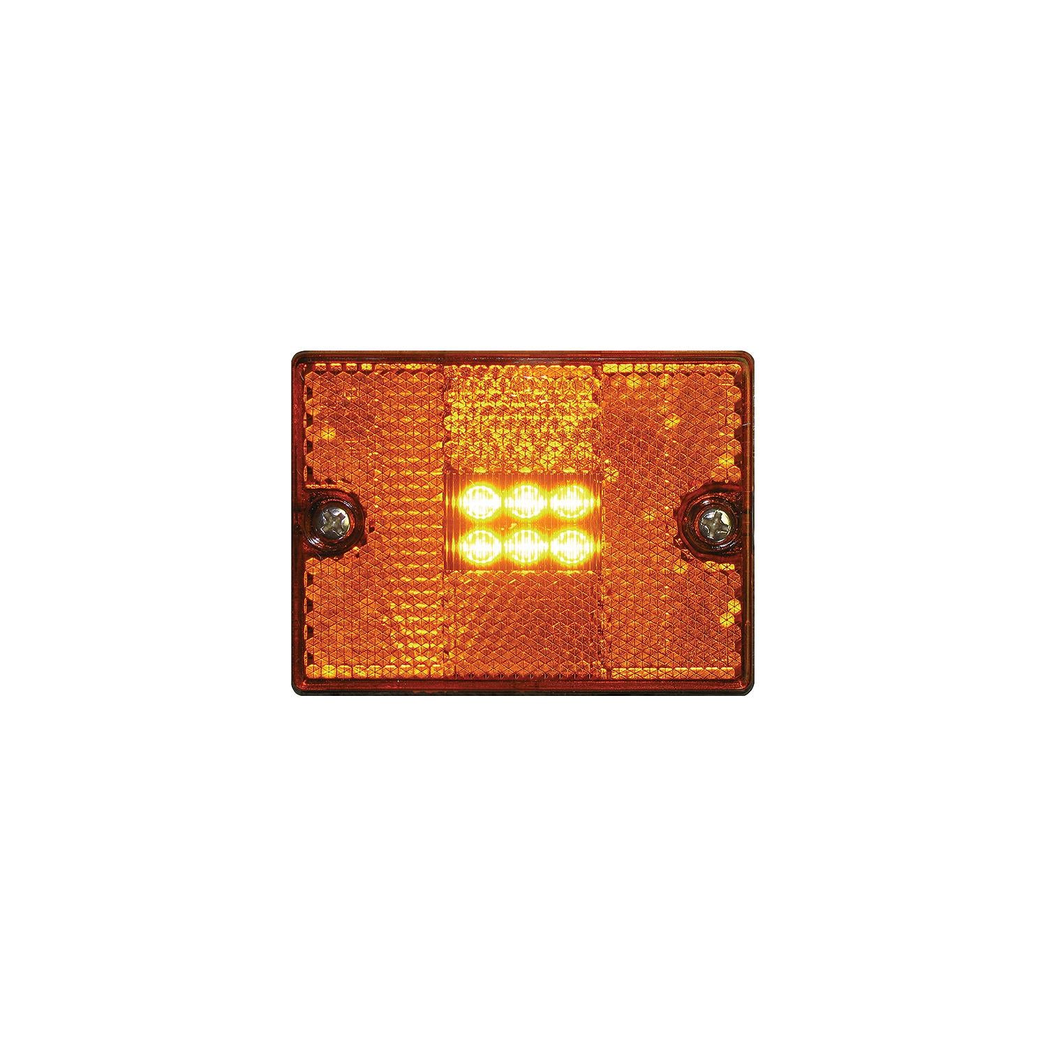 Seachoice MCL36ASSCH 52891 LED Square Stud-Mount Clearance/Marker Light