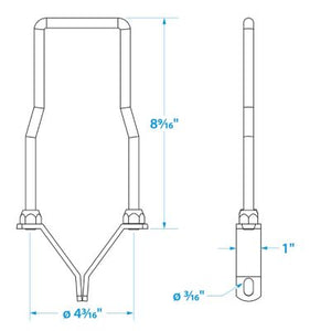 Seachoice 53851 Lockable Spare Tire Carrier