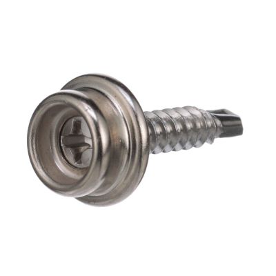 Seachoice BP9787SC 59388 Button Stud Self-Drilling Screw 3/4", 50/pk