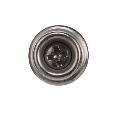 Seachoice BP7250SC Stainless Steel Button Stud With Tapping Screw #8 x 3/8", Qty. 40