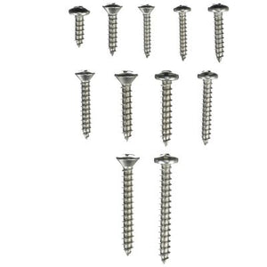 Seachoice KP5575SC Stainless Steel Tapping Screw Kit - 72 Piece