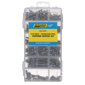 Seachoice KP5579SC Stainless Steel Tapping Screw Kit - 216 Piece