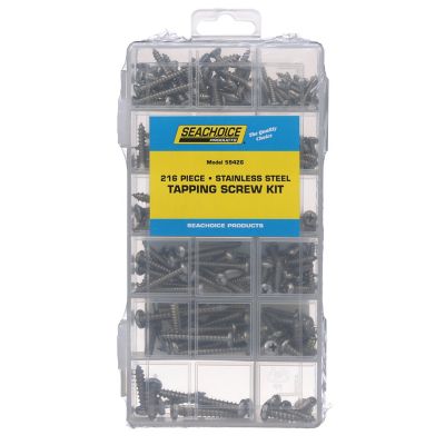 Seachoice KP5579SC Stainless Steel Tapping Screw Kit - 216 Piece