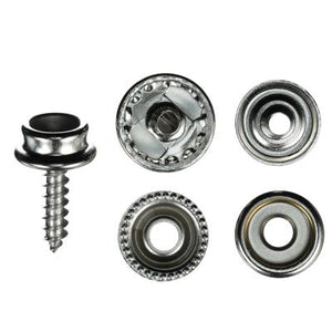 Seachoice KP7261SC 59441 Nickel Plated Brass Canvas Snap Kit - 64 Piece