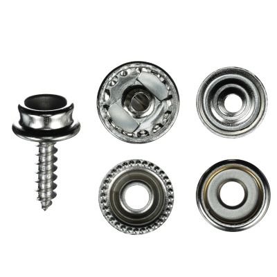 Seachoice KP7261SC 59441 Nickel Plated Brass Canvas Snap Kit - 64 Piece