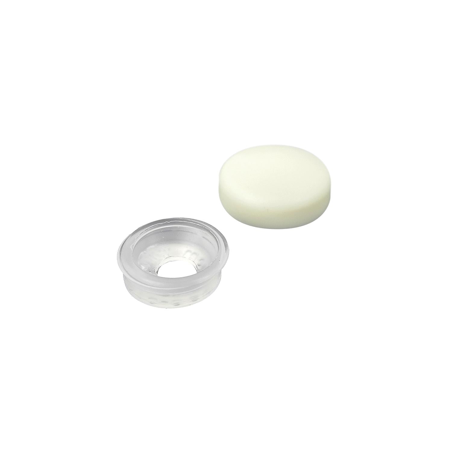 Seachoice MP9705SC Screw Caps, Cream, Fits #6 & #8
