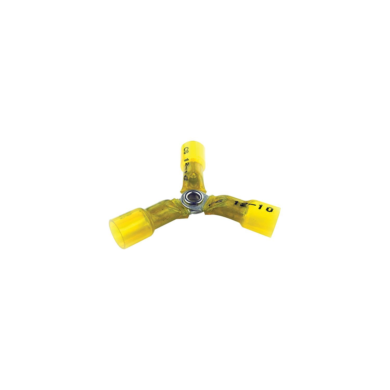 Seachoice 50-60326 60326 Clear Seal 12-10 Ga. 3-Way Splice, Yellow, 3/Bag