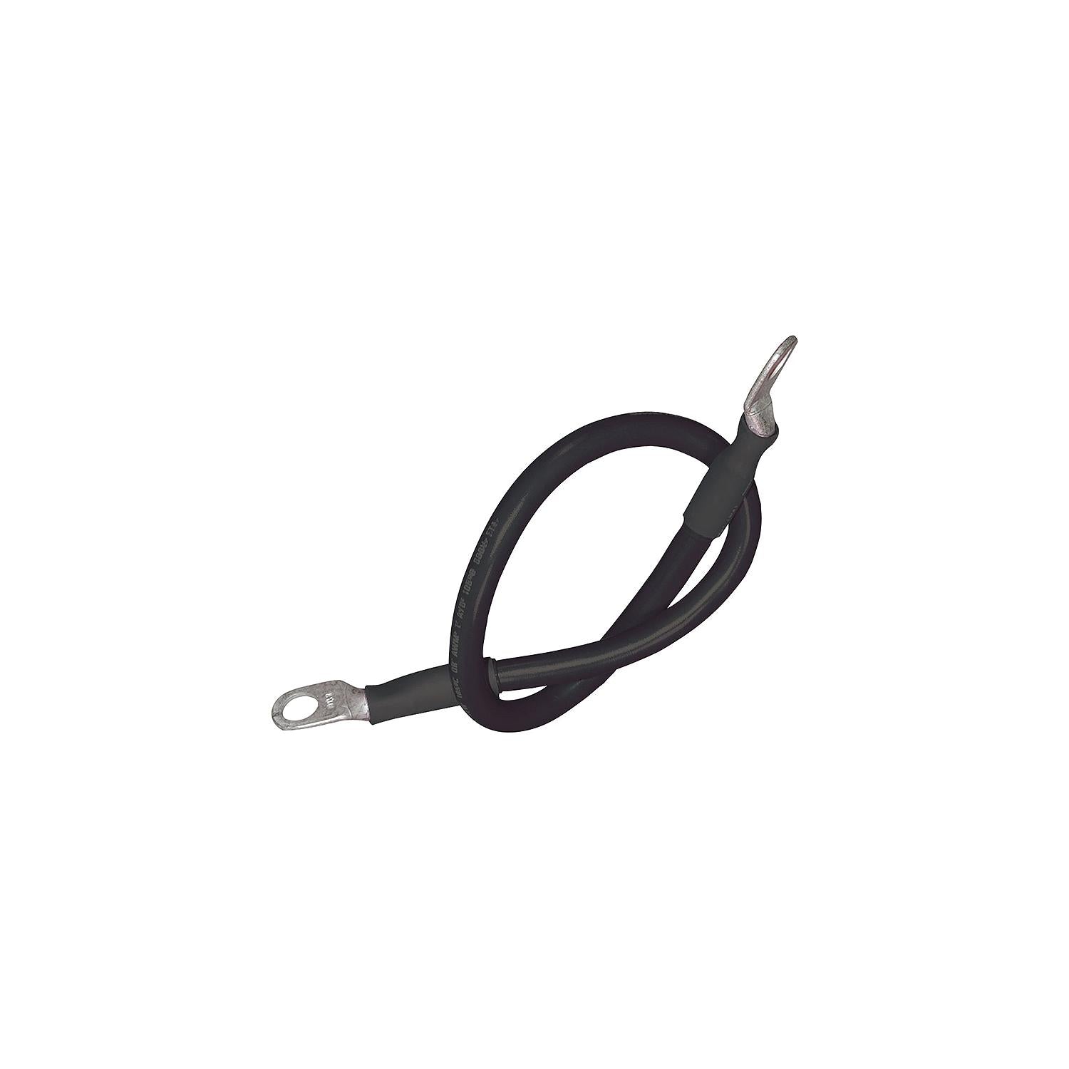 Seachoice 63023 Tinned Copper Battery Assembly, 4 AWG, Black, 4'