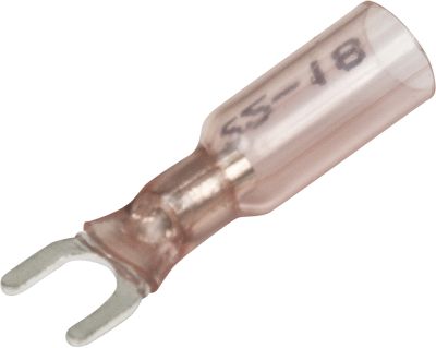 Seachoice 54031 64031 3-To-1 Heat Shrink Spade Terminal - 22-18 Ga., #6 Stud, 25/Bag