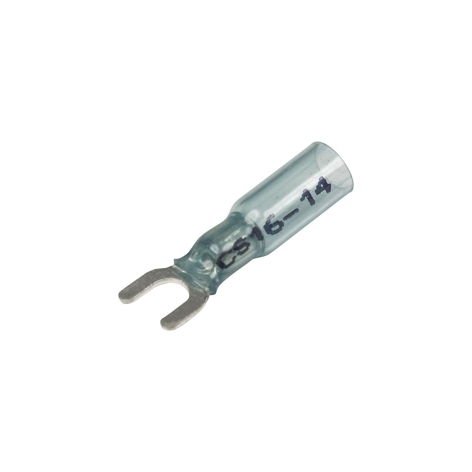 Seachoice 64038 3-To-1 Heat Shrink Spade Terminal - 16-14 Ga., #10 Stud, 25/Bag
