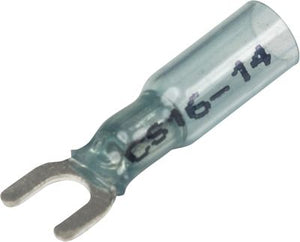 Seachoice 64037 3-To-1 Heat Shrink Spade Terminal - 16-14 Ga., #8 Stud, 25/Bag