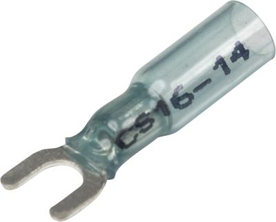 Seachoice 64037 3-To-1 Heat Shrink Spade Terminal - 16-14 Ga., #8 Stud, 25/Bag