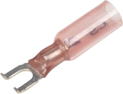 Seachoice 64053 3-To-1 Heat Shrink Spade Terminal - 22-18 Ga., #8 Stud, 25/Bag