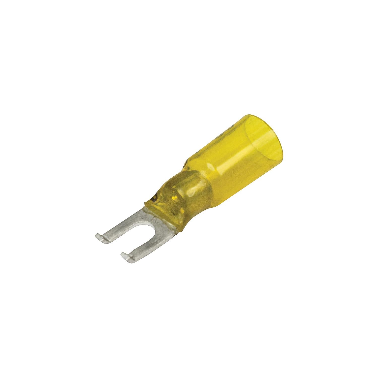 Seachoice 64058 3-To-1 Heat Shrink Spade Terminal - 12-10 Ga., #8 Stud, 25/Bag