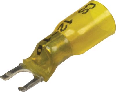 Seachoice 64059 3-To-1 Heat Shrink Spade Terminal - 12-10 Ga., #10 Stud, 25/Bag