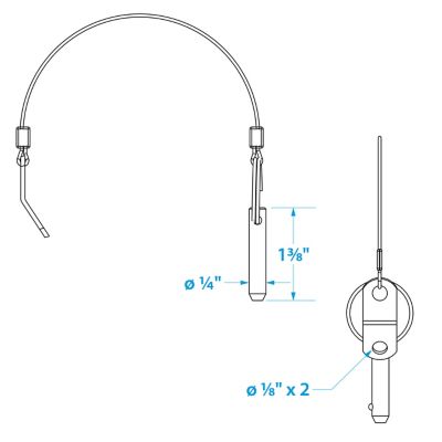 Seachoice 75961 Stainless Steel Quick-Disconnect Release Pins (2 Per Pack)