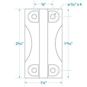 Seachoice 76901 Replacement Hinges For Igloo Coolers 28 to 162 QT (2 Per Pack)