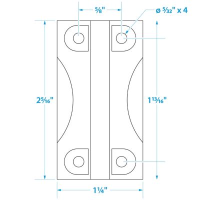 Seachoice 76901 Replacement Hinges For Igloo Coolers 28 to 162 QT (2 Per Pack)