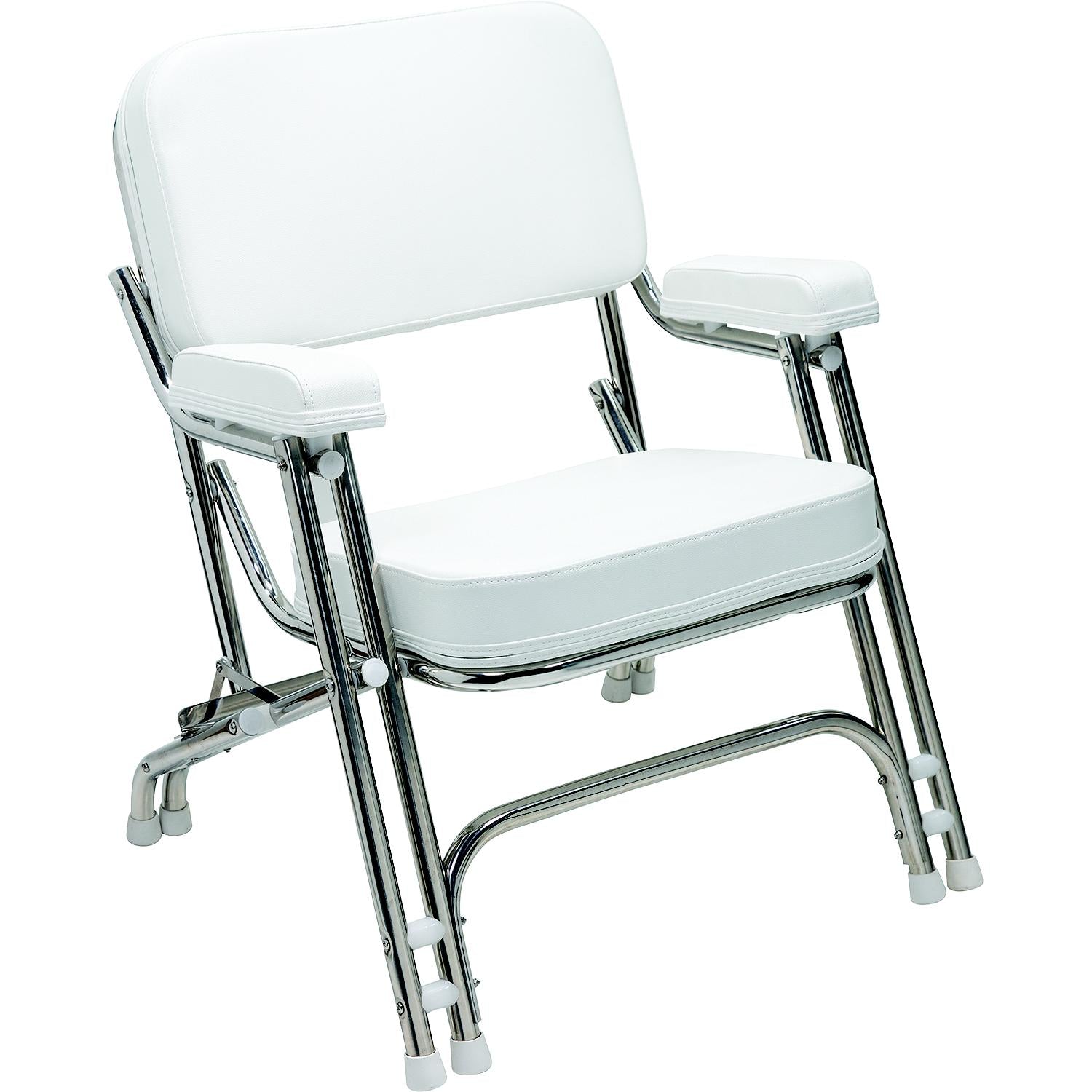 nan CK-DC002SS Seachoice 78513 â€“ Folding Deck Chair, Stainless Steel, White