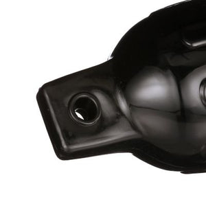 Seachoice DE79166S 79041 Twin Eye Ribbed Fender, Black, 4.5 x 16
