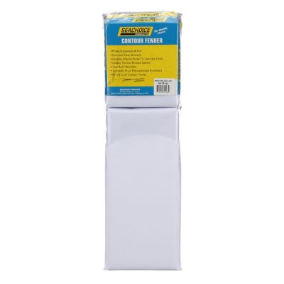 Seachoice DE53421S Contour Fender, White - 24" x 6" 2.5"