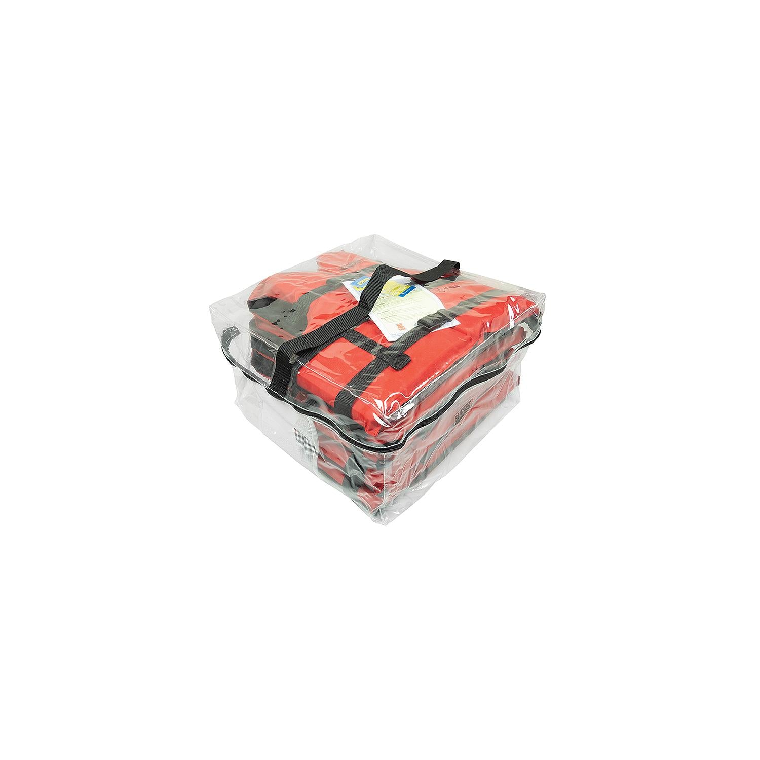 Seachoice 85513-EPE2220AUPK4RED 85513 General Purpose Life Vest 4-Pack w/Bag & 4 Red Vests