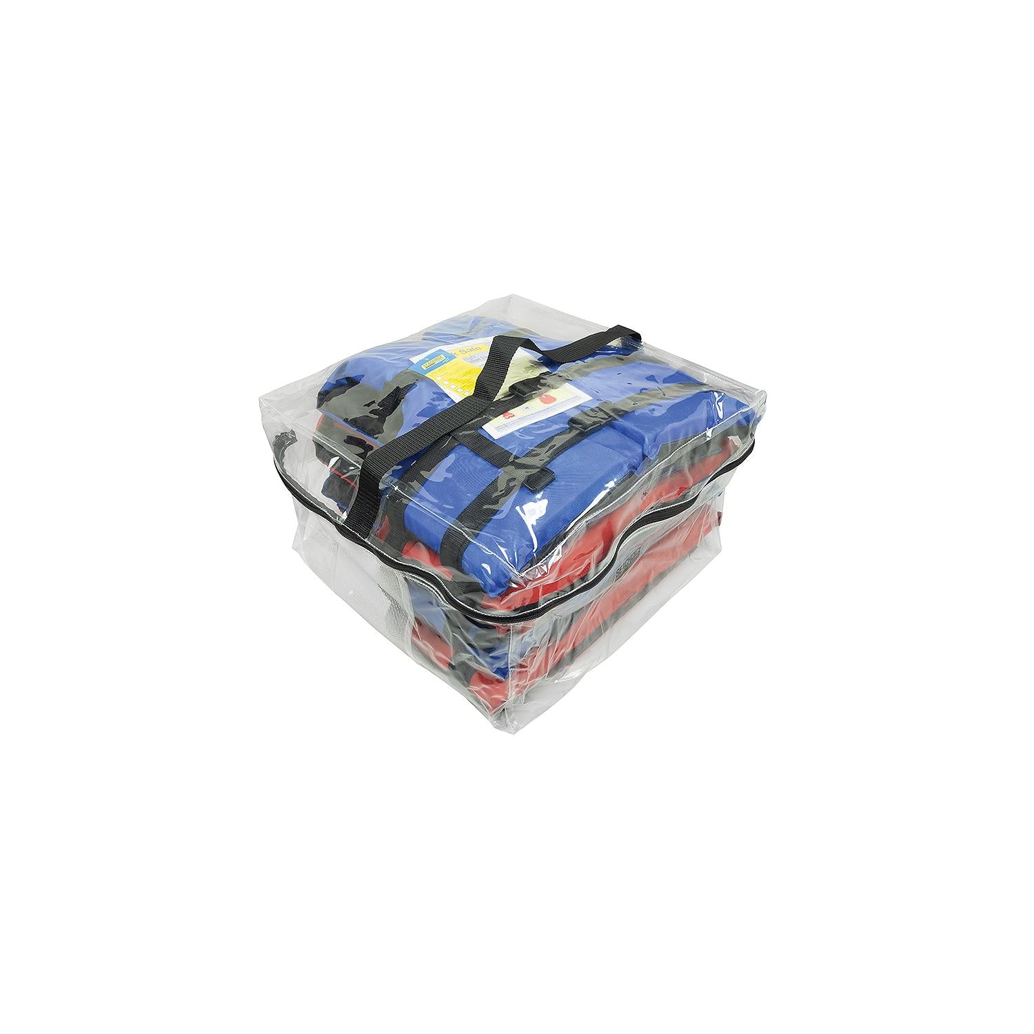Seachoice 85514-EPE2220AUPK2R2B 85514 General Purpose Life Vest 4-Pack w/Bag & 2 Blue Red Vests