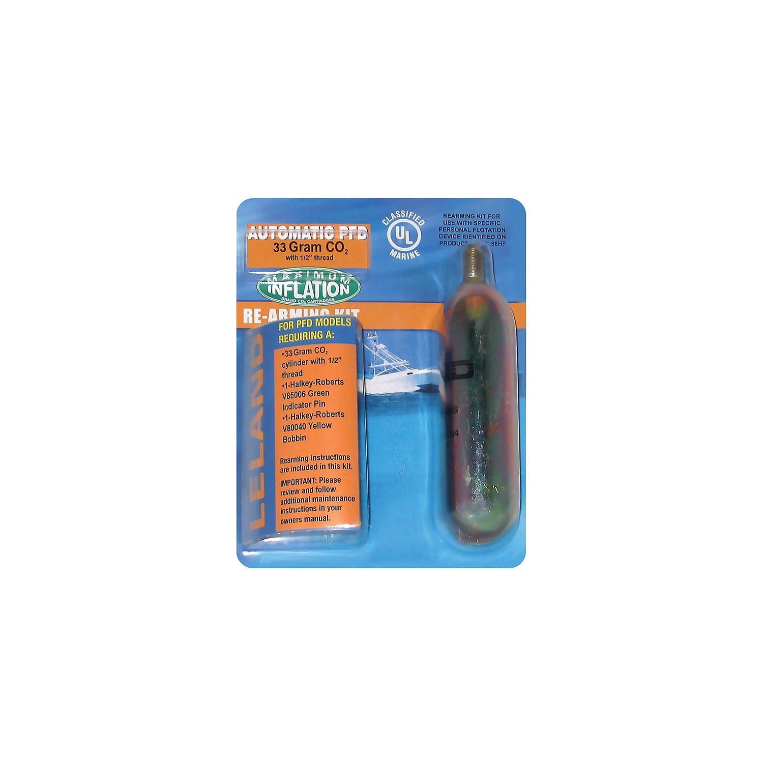 Seachoice 50-85750 85750 33G Automatic Re-Arm Kit For Inlatable Vests 85860/85840/85640/85660
