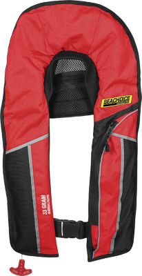 Seachoice 1214MA-RED 85861 Type V Premium Rip-Stop Inflatable PFD â€“ Adult Universal, Red
