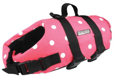 Seachoice DV-S-86380 86380 Dog Life Vest - Pink Polka Dot, Sm