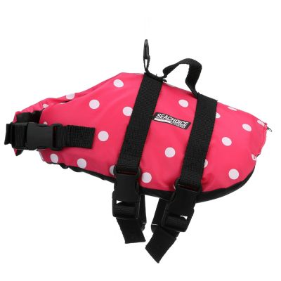 Seachoice DV-XS-86370 86370 Dog Life Vest - Pink Polka Dot, XS