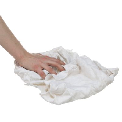 Seachoice 7423-01-12-SC 90004 Recycled White Fleece Wiping Cloths, 1-lb. Bag