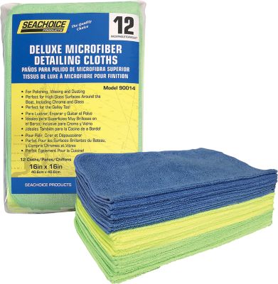 Seachoice W-90037-SC 90037 Microfiber 14" x Cloths Variety Pack, 50-pk. Bag