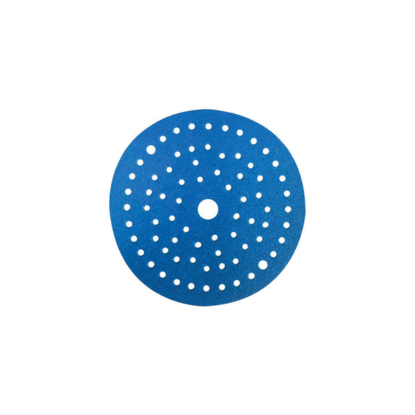 Seachoice 91957 Blue Ceramic Hook & Loop Discs with Vacuum Holes, Grade: 320