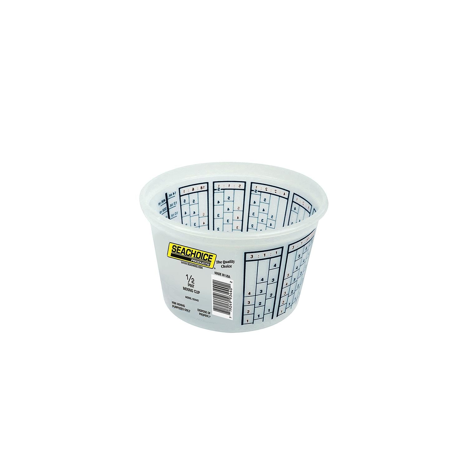 Seachoice 93440 Paint Mix Container 1/2 Pint