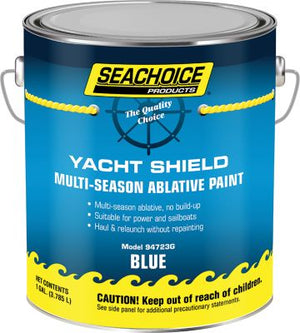 Seachoice YPM169/1 94723G Yacht Shield Multi-Season Antifouling Paint, Blue, 1 Gallon